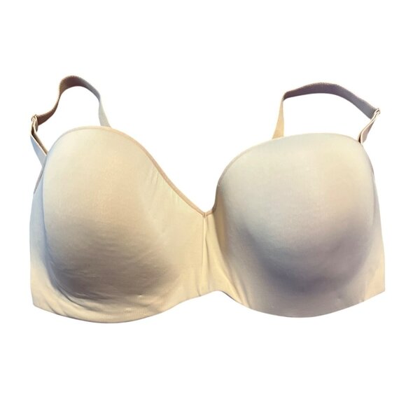 Le Mystere 9755 Dream Shameless Strapless Bra 38F Beige  Adjustable Straps - Picture 3 of 7